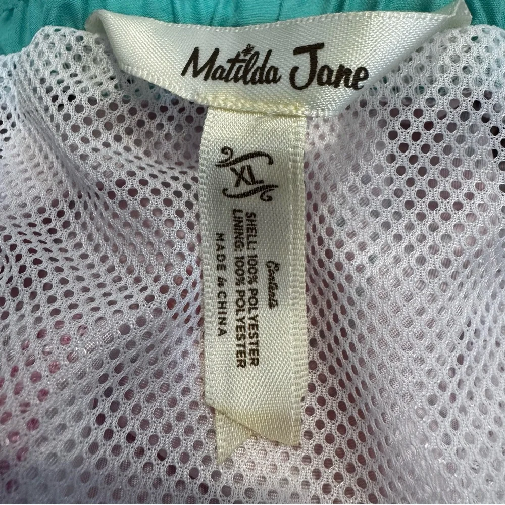 Matilda Jane Enchanted Garden Flamingo Fan Club Men’s Swim Trunks size XL